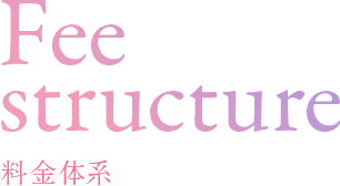 料金体系 Fee structure